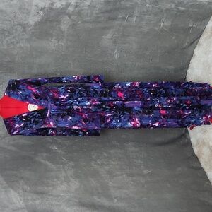 Rachel Pally long sleeved Kaftan dress in purple size XS